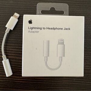 Set of 2 Apple Lightning to Headphone Jack Adapter (Not Generic!)